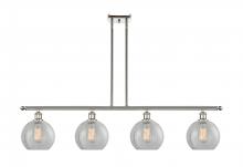 Innovations Lighting 516-4I-PN-G125 - Athens - 4 Light - 48 inch - Polished Nickel - Stem hung - Island Light