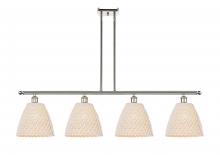 Innovations Lighting 516-4I-PN-NBD-9-NAT - Bristol Natural - 4 Light - 48 inch - Polished Nickel - Cord hung - Island Light