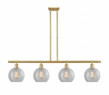 Innovations Lighting 516-4I-SG-G125 - Athens - 4 Light - 48 inch - Satin Gold - Stem hung - Island Light