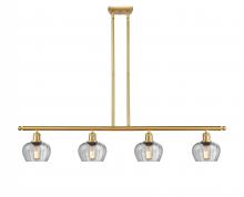 Innovations Lighting 516-4I-SG-G92 - Fenton - 4 Light - 48 inch - Satin Gold - Stem hung - Island Light