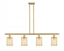 Innovations Lighting 516-4I-SG-M18-SG - Nestbrook - 4 Light - 48 inch - Satin Gold - Multi Pendant