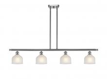 Innovations Lighting 516-4I-SN-G411 - Dayton - 4 Light - 48 inch - Brushed Satin Nickel - Cord hung - Island Light