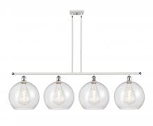 Innovations Lighting 516-4I-WPC-G124-12 - Athens - 4 Light - 50 inch - White Polished Chrome - Stem Hung - Island Light