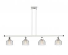 Innovations Lighting 516-4I-WPC-G412 - Dayton - 4 Light - 48 inch - White Polished Chrome - Cord hung - Island Light