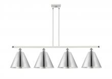 Innovations Lighting 516-4I-WPC-MBC-12-PC - Berkshire - 4 Light - 50 inch - White Polished Chrome - Stem hung - Island Light