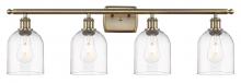 Innovations Lighting 516-4W-AB-G558-6CL - Bella - 4 Light - 36 inch - Antique Brass - Bath Vanity Light