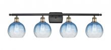Innovations Lighting 516-4W-BAB-G483-8SB - Brookhaven Globe - 4 Light - 38 inch - Black Antique Brass - Bath Vanity Light