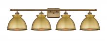 Innovations Lighting 516-4W-BB-M14-BB - Adirondack - 4 Light - 38 inch - Brushed Brass - Bath Vanity Light