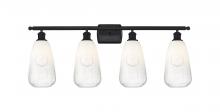 Innovations Lighting 516-4W-BK-G480-6OP - Brookhaven Almond - 4 Light - 36 inch - Matte Black - Bath Vanity Light
