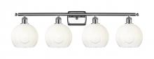 Innovations Lighting 516-4W-PC-G483-8OP - Brookhaven Globe - 4 Light - 38 inch - Polished Chrome - Bath Vanity Light