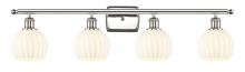 Innovations Lighting 516-4W-PN-G1217-6WV - White Venetian - 4 Light - 36 inch - Polished Nickel - Bath Vanity Light