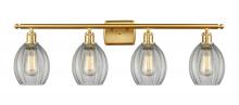 Innovations Lighting 516-4W-SG-G82 - Eaton - 4 Light - 36 inch - Satin Gold - Bath Vanity Light