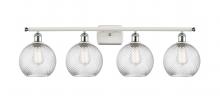 Innovations Lighting 516-4W-WPC-G1214-8 - Twisted Swirl 4 Light Bath Vanity Light part of the Ballston Collection