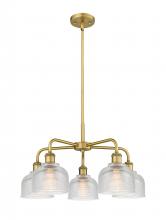 Innovations Lighting 516-5CR-BB-G412 - Dayton - 5 Light - 24 inch - Brushed Brass - Chandelier