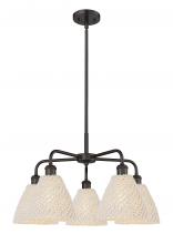 Innovations Lighting 516-5CR-OB-NBD-75-NAT - Bristol Natural - 5 Light - 26 inch - Oil Rubbed Bronze - Stem hung - Chandelier