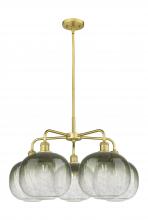 Innovations Lighting 516-5CR-SG-G481-10SL - Brookhaven Sphere - 5 Light - 29 inch - Satin Gold - Stem hung - Chandelier
