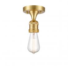 Innovations Lighting 517-1C-SG - Bare Bulb - 1 Light - 5 inch - Satin Gold - Semi-Flush Mount