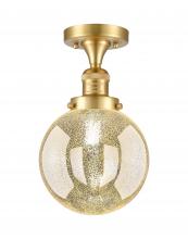 Innovations Lighting 517-1CH-SG-G208-8 - Beacon - 1 Light - 8 inch - Satin Gold - Semi-Flush Mount