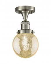 Innovations Lighting 517-1CH-SN-G208-6 - Beacon - 1 Light - 6 inch - Brushed Satin Nickel - Semi-Flush Mount