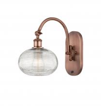 Innovations Lighting 518-1W-AC-G555-8CL - Ithaca - 1 Light - 8 inch - Antique Copper - Sconce