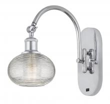 Innovations Lighting 518-1W-PC-G555-6CL - Ithaca - 1 Light - 6 inch - Polished Chrome - Sconce