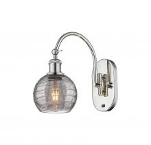 Innovations Lighting 518-1W-PN-G1213-6SM - Athens Deco Swirl - 1 Light - 6 inch - Polished Nickel - Sconce