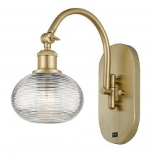 Innovations Lighting 518-1W-SG-G555-6CL - Ithaca - 1 Light - 6 inch - Satin Gold - Sconce