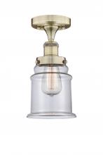 Innovations Lighting 616-1F-AB-G182 - Canton - 1 Light - 6 inch - Antique Brass - Semi-Flush Mount