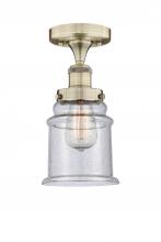 Innovations Lighting 616-1F-AB-G184 - Canton - 1 Light - 6 inch - Antique Brass - Semi-Flush Mount