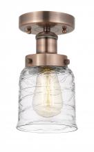 Innovations Lighting 616-1F-AC-G513 - Bell - 1 Light - 5 inch - Antique Copper - Semi-Flush Mount