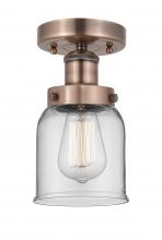 Innovations Lighting 616-1F-AC-G52 - Bell - 1 Light - 5 inch - Antique Copper - Semi-Flush Mount