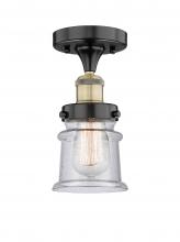 Innovations Lighting 616-1F-BAB-G184S - Canton - 1 Light - 5 inch - Black Antique Brass - Semi-Flush Mount