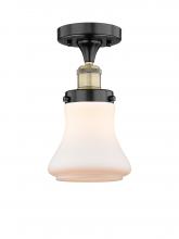 Innovations Lighting 616-1F-BAB-G191 - Bellmont - 1 Light - 6 inch - Black Antique Brass - Semi-Flush Mount