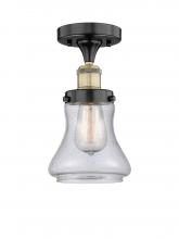 Innovations Lighting 616-1F-BAB-G194 - Bellmont - 1 Light - 6 inch - Black Antique Brass - Semi-Flush Mount