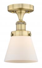 Innovations Lighting 616-1F-BB-G61 - Cone - 1 Light - 6 inch - Brushed Brass - Semi-Flush Mount