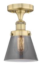 Innovations Lighting 616-1F-BB-G63 - Cone - 1 Light - 6 inch - Brushed Brass - Semi-Flush Mount