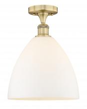 Innovations Lighting 616-1F-BB-GBD-121 - Bristol - 1 Light - 12 inch - Brushed Brass - Semi-Flush Mount