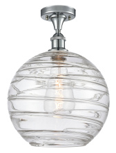 Innovations Lighting 616-1F-PC-G1213-12CL - Athens Deco Swirl - 1 Light - 12 inch - Polished Chrome - Semi-Flush Mount