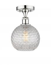 Innovations Lighting 616-1F-PC-G122C-8CL - Athens - 1 Light - 8 inch - Polished Chrome - Semi-Flush Mount