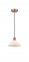 Innovations Lighting 616-1P-AC-G131 - Orwell - 1 Light - 8 inch - Antique Copper - Cord hung - Mini Pendant