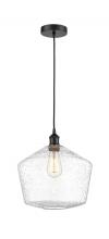 Innovations Lighting 616-1P-BK-G654-12 - Cindyrella - 1 Light - 12 inch - Matte Black - Cord hung - Mini Pendant