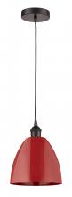 Innovations Lighting 616-1P-OB-MBD-9-RD - Plymouth - 1 Light - 9 inch - Oil Rubbed Bronze - Cord hung - Mini Pendant