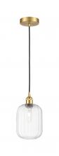 Innovations Lighting 616-1P-SG-G460-7CL - Preston Cylinder - 1 Light - 7 inch - Satin Gold - Cord hung - Mini Pendant