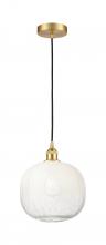 Innovations Lighting 616-1P-SG-G481-10OP - Brookhaven Sphere - 1 Light - 11 inch - Satin Gold - Cord hung - Mini Pendant