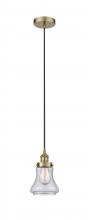 Innovations Lighting 616-1PH-AB-G194 - Bellmont - 1 Light - 6 inch - Antique Brass - Cord hung - Mini Pendant