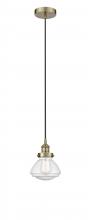 Innovations Lighting 616-1PH-AB-G324 - Olean - 1 Light - 7 inch - Antique Brass - Cord hung - Mini Pendant