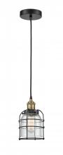 Innovations Lighting 616-1PH-BAB-G54-CE - Bell Cage - 1 Light - 6 inch - Black Antique Brass - Multi Pendant