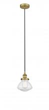 Innovations Lighting 616-1PH-BB-G324 - Olean - 1 Light - 7 inch - Brushed Brass - Cord hung - Mini Pendant