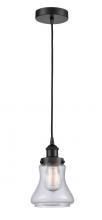 Innovations Lighting 616-1PH-BK-G192 - Bellmont - 1 Light - 6 inch - Matte Black - Cord hung - Mini Pendant
