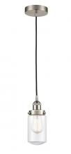 Innovations Lighting 616-1PH-SN-G312 - Dover - 1 Light - 5 inch - Brushed Satin Nickel - Cord hung - Mini Pendant